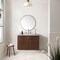 James Martin Vanities Amberly 36in Single Vanity, Mid-Century Walnut w/ 3 CM Carrara Marble Top 670-V36-WLT-3CAR - alternate 7